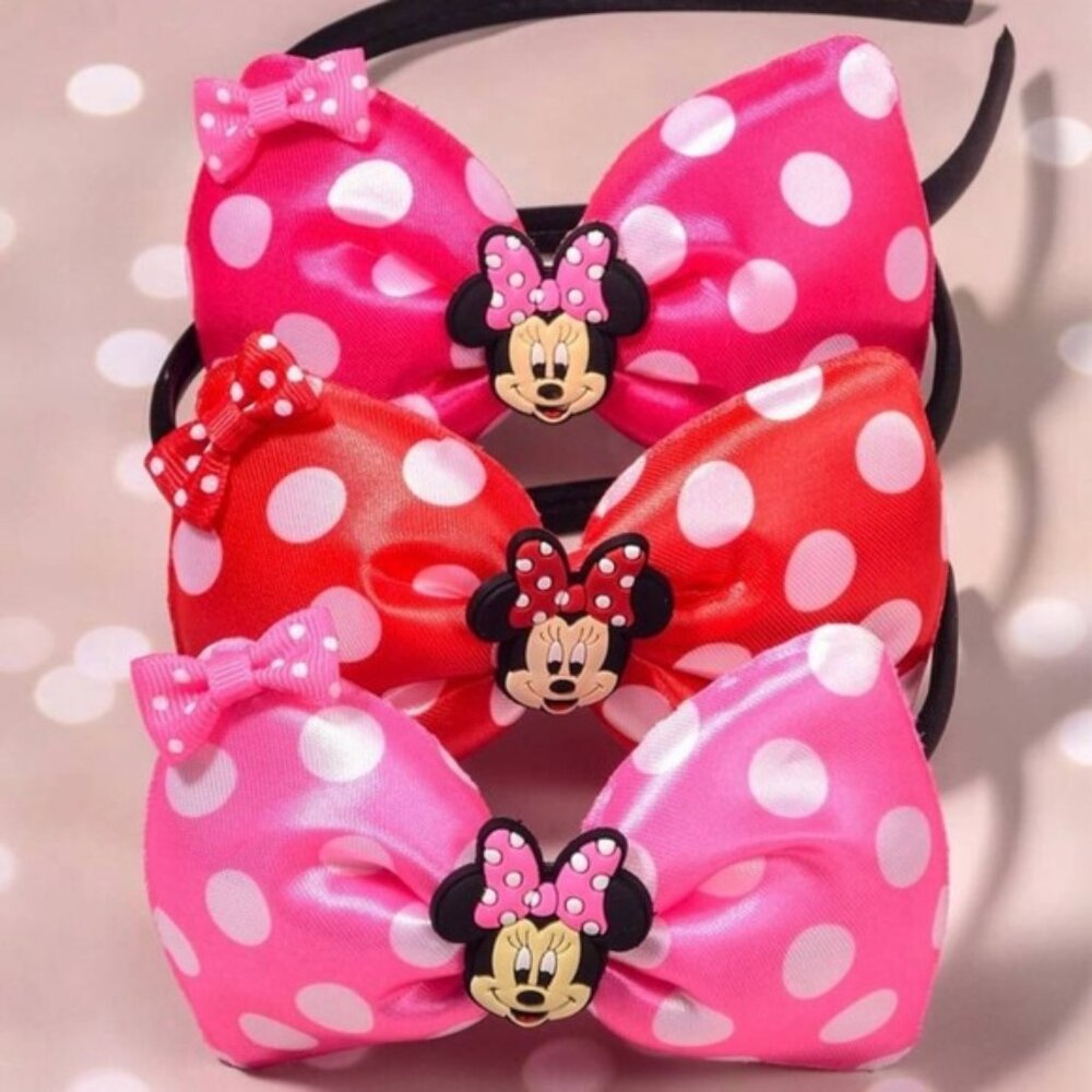 Minnie Mouse Polka Dot Hair Bows